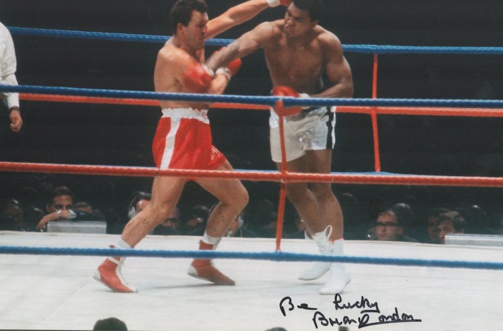 Lot 735: Boxing Brian London signed 16x12 colour photo pictured...