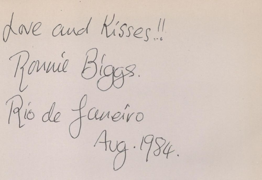 Lot 56: Ronnie Biggs, member of the 1963 Great Train...