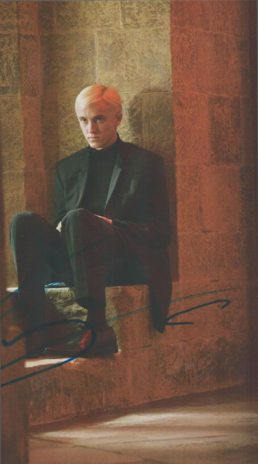 Lot 69: Tom Felton signed Harry Potter 12x8 colour photo....