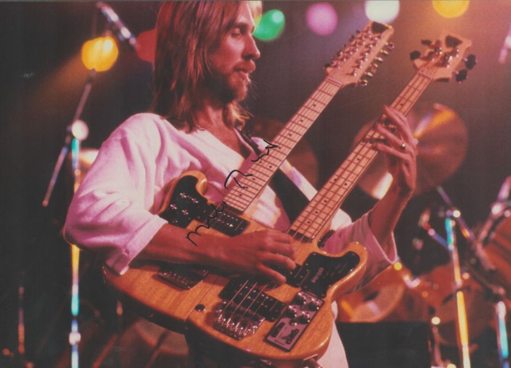 Lot 73: Mike Rutherford signed 12x8 colour photo. Michael John...