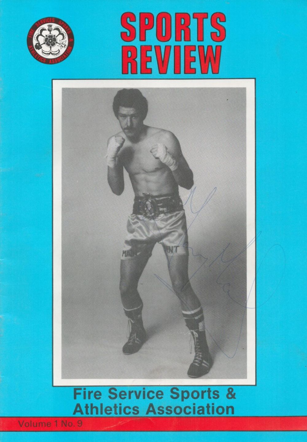 Lot 78: Terry Marsh signed Sports Review Fire Service Sports...