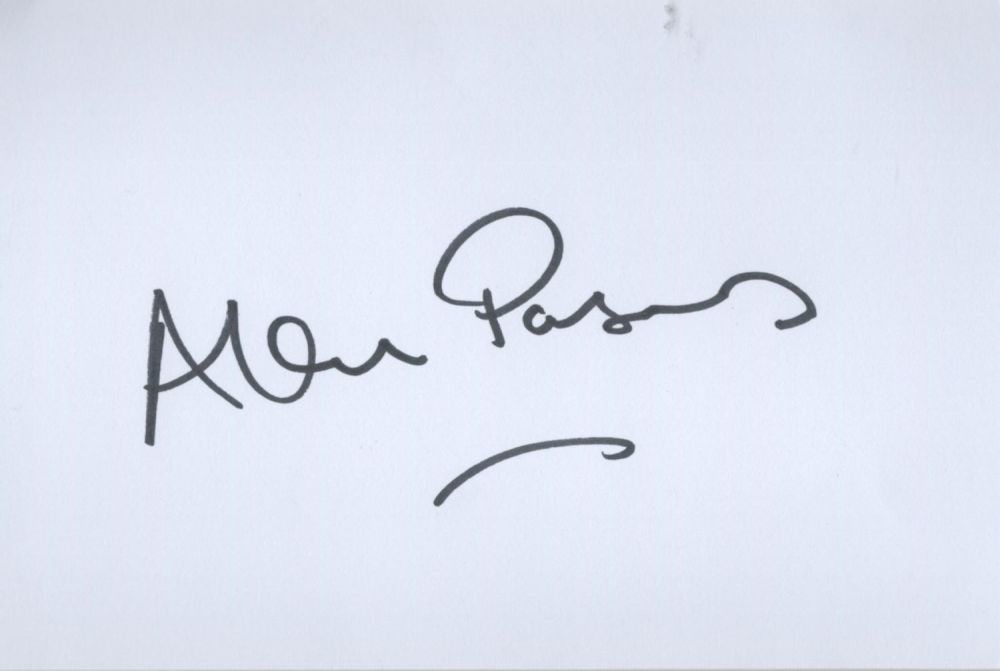 Lot 101: Musician, Alan Parsons signed 6x4 white card. Good...