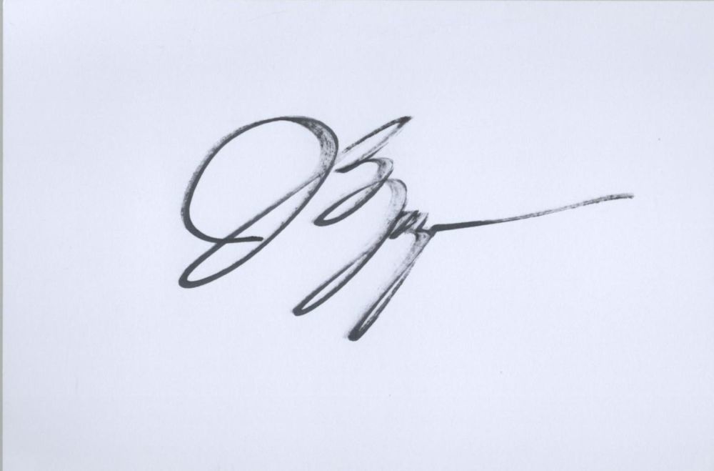 Lot 109: Historical Witness, Jeff Franzen signed 6x4 white card....