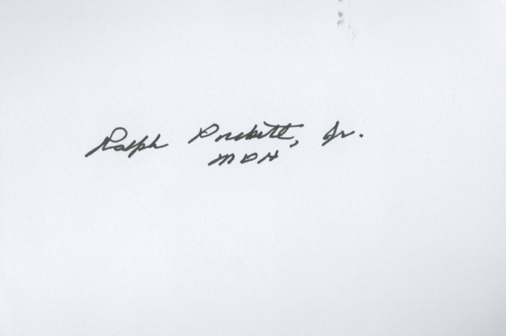 Lot 118: Vietnam Medalist, Ralph Puckett signed 6x4 white card,...