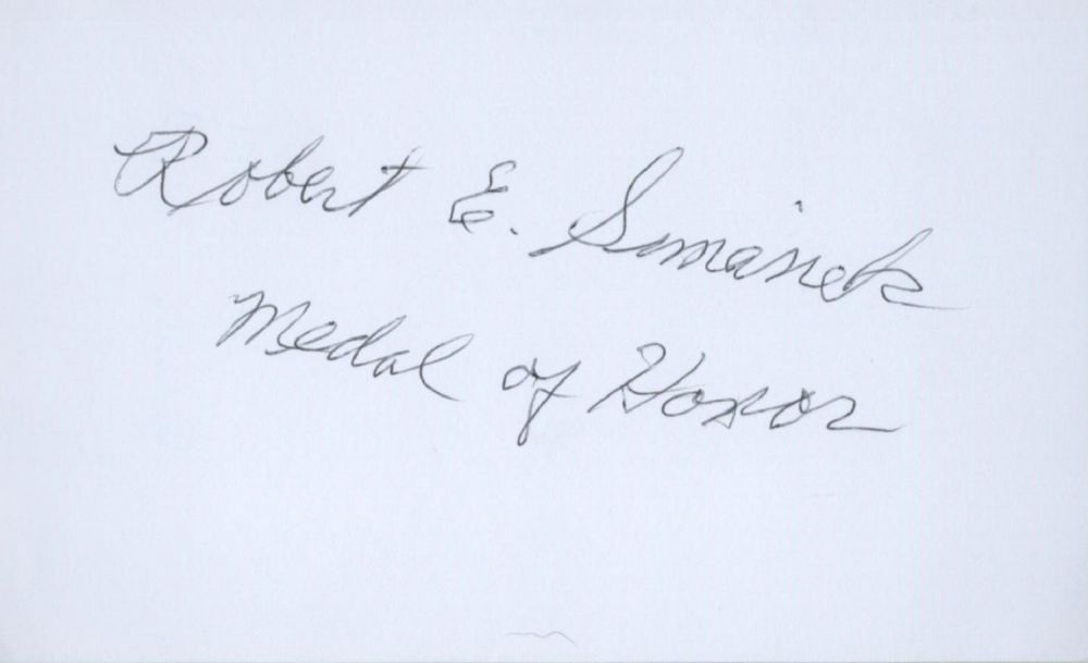 Lot 123: Robert E Simanek A white card (measuring approx....