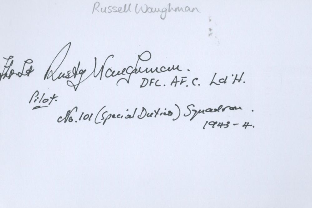 Lot 126: Russell ''Rusty'' Waughman A white card (measuring 6"x4")...
