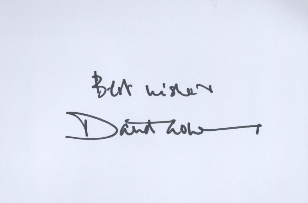 Lot 148: David Gower white card (measuring 6"x4") nicely signed...
