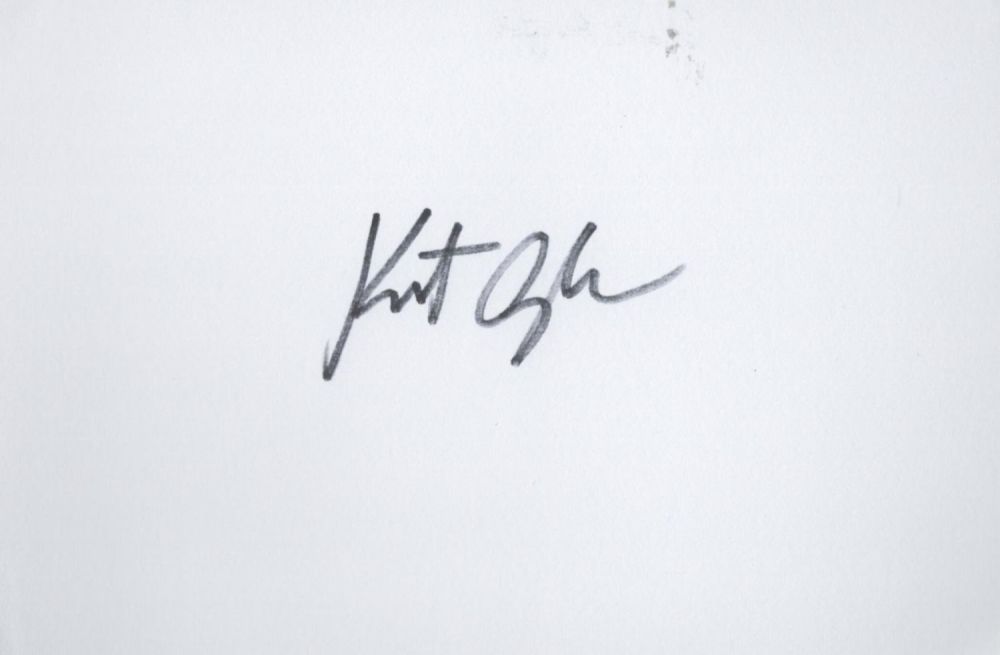 Lot 155: Kurt Angle white card (measuring 6"x4") signed in...