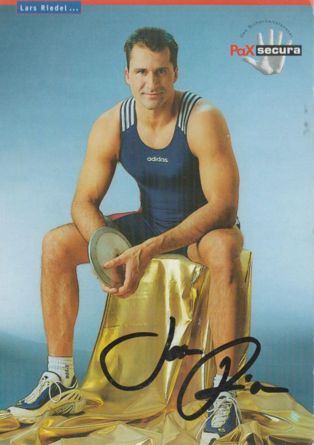 Lot 162: Lare Reidel 6"x4" promotional picture nicely signed in...