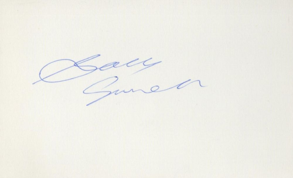 Lot 170: Sally Gunnell white card (measuring approx. 5. 5"x3....