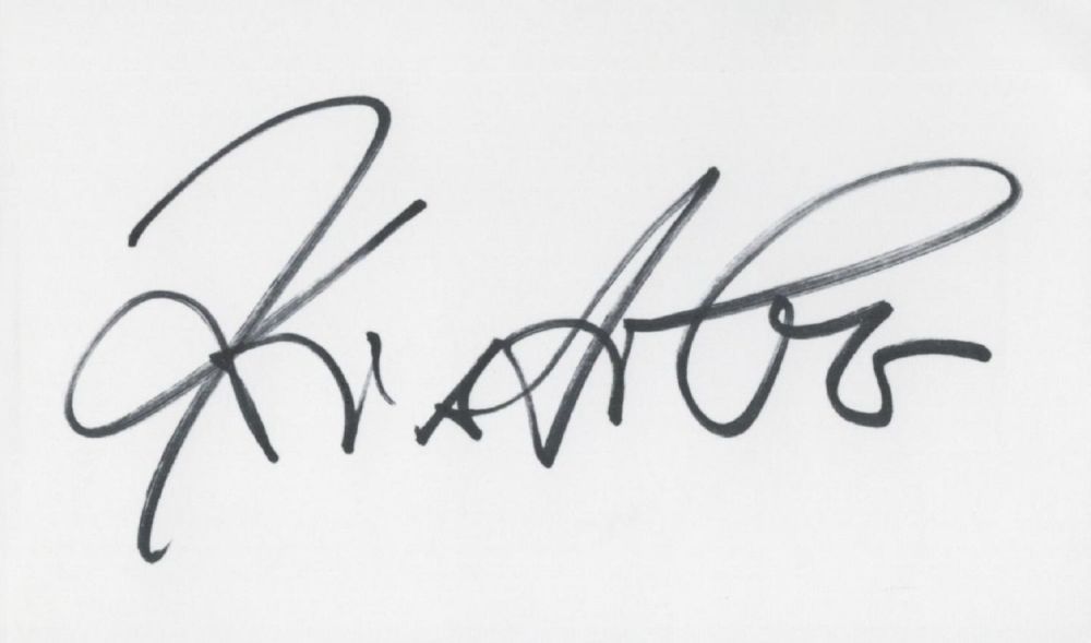 Lot 173: Kristin Otto white card (measuring 5"x3") nicely signed...