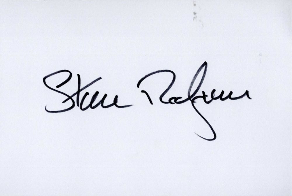 Lot 184: Sir Steve Redgrave white card (measuring 6"x4") beautifully...