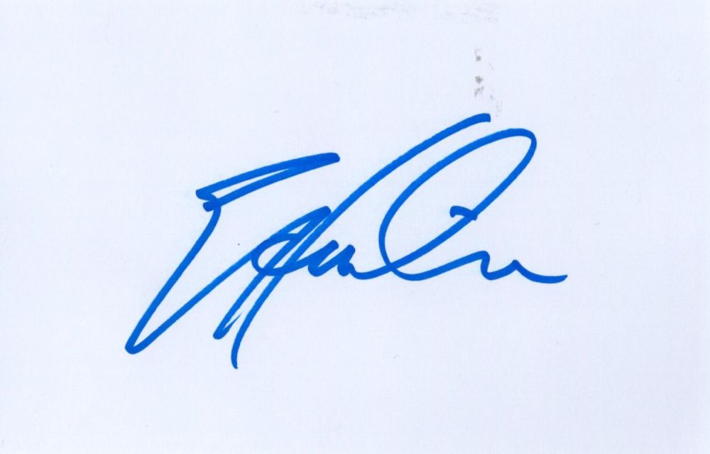 Lot 191: Eric Heiden white card (measuring 6"x4") nicely signed...