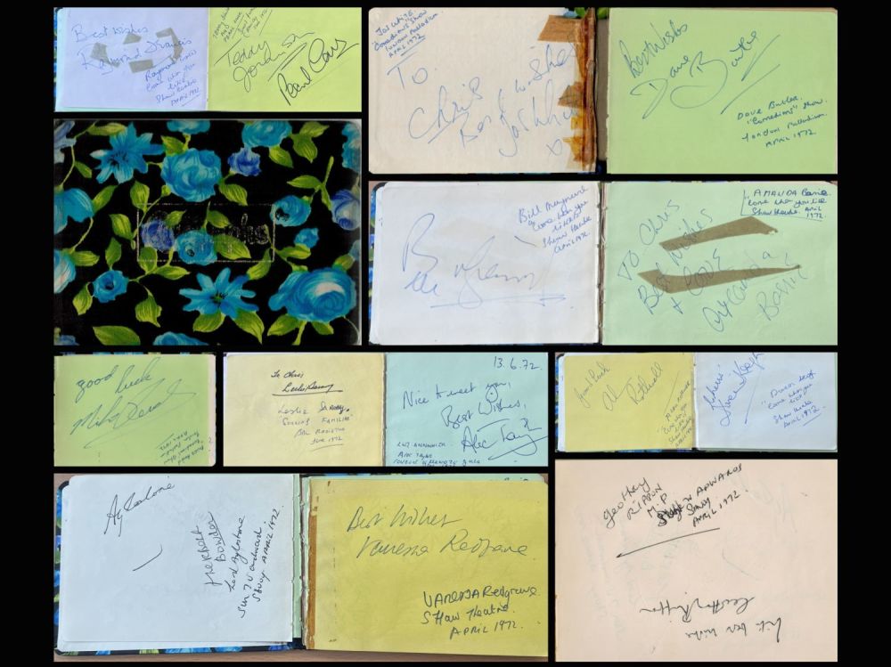 Lot 203: Entertainment 6x4 autograph book filled with lots of...
