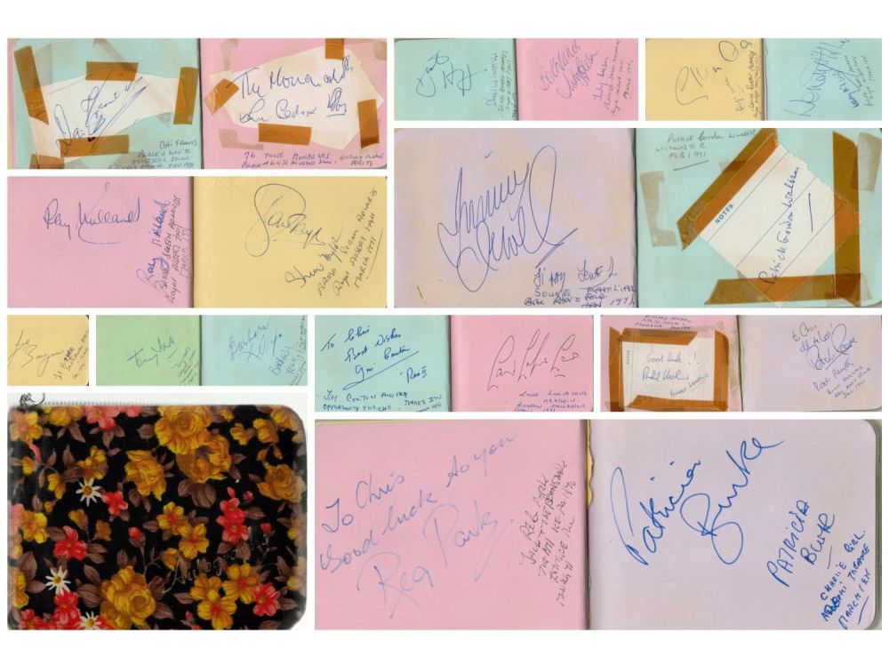 Lot 205: Entertainment 6x4 autograph book filled with over 50...