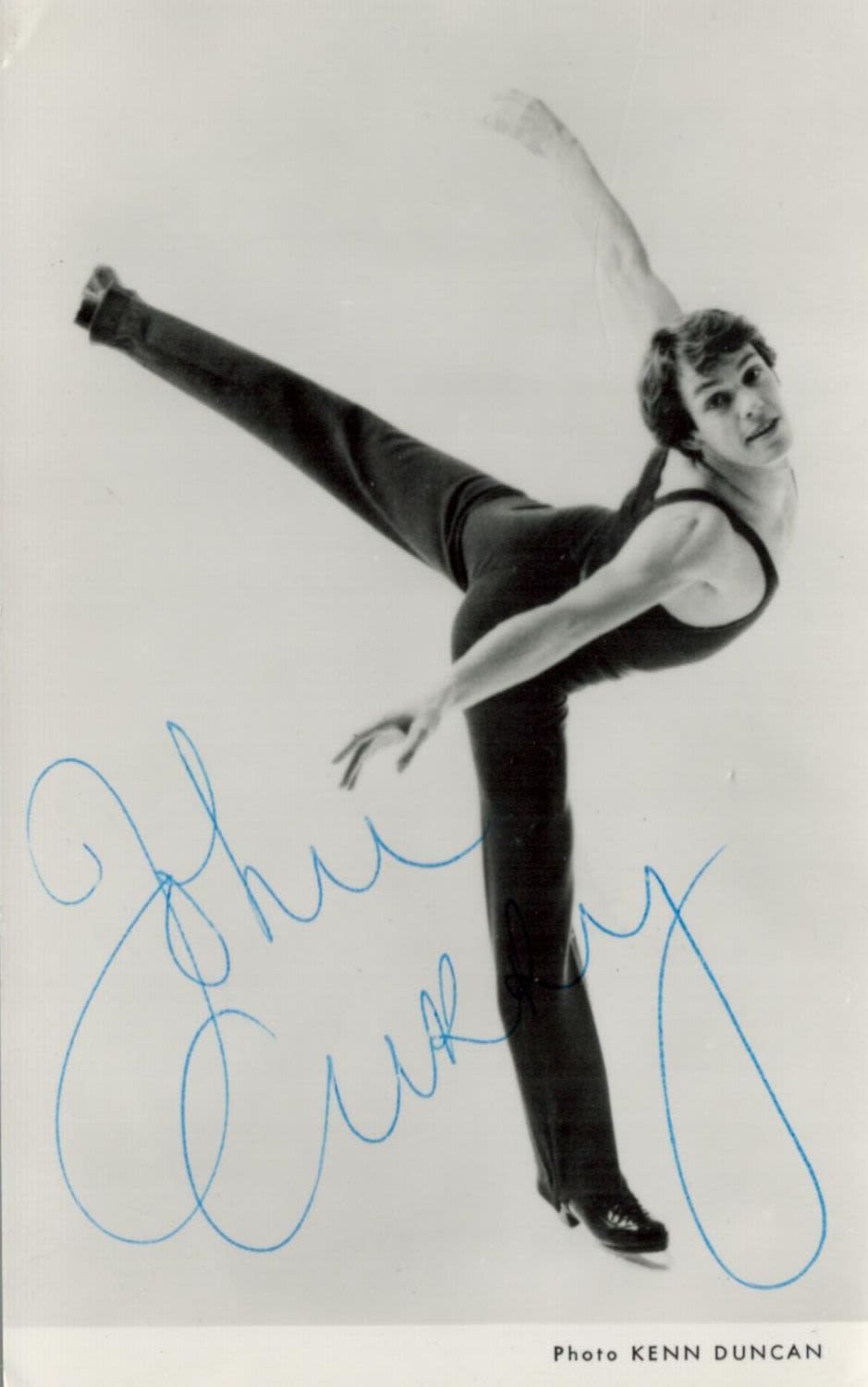 Lot 209: John Curry signed 6x3 black and white promo...
