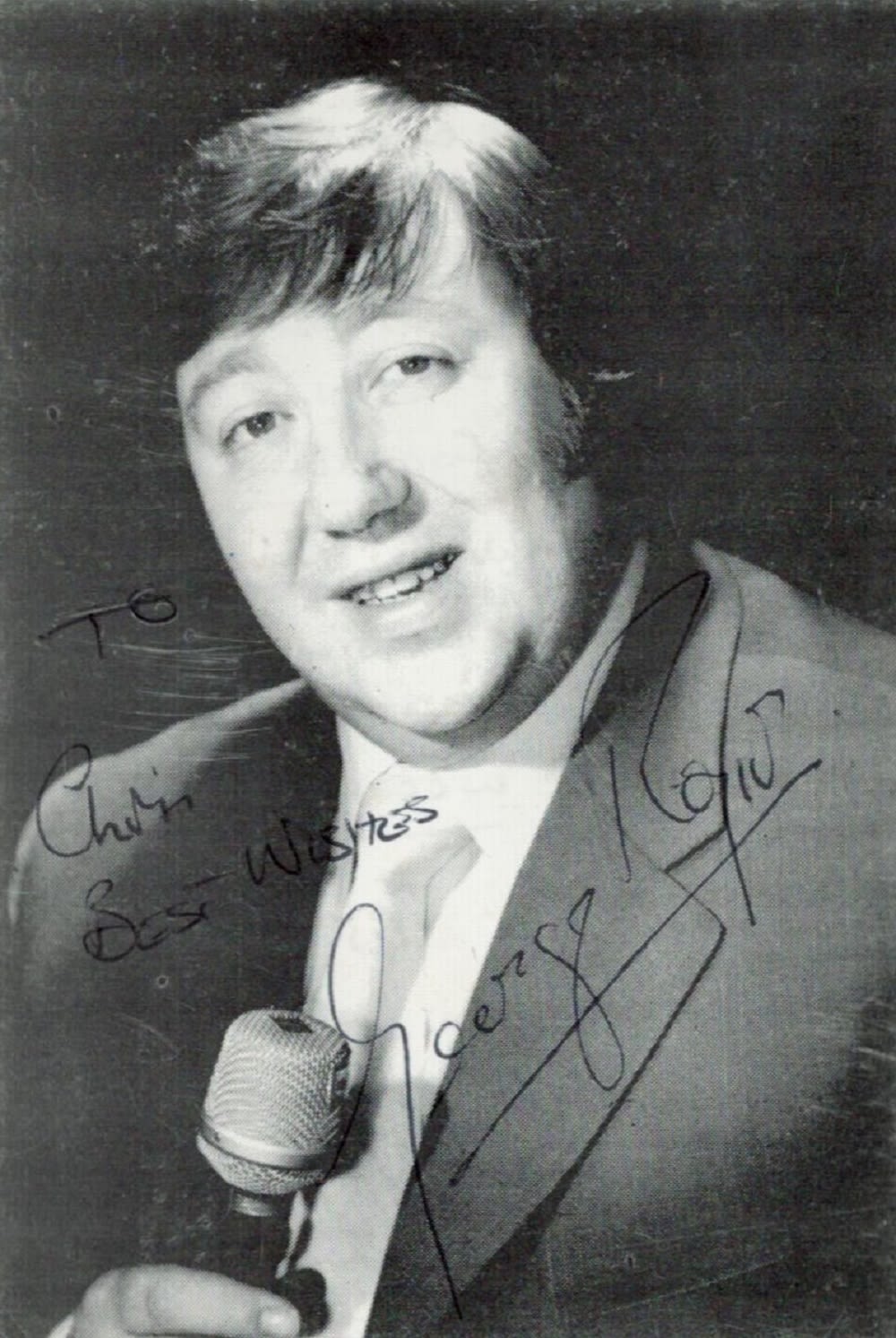 Lot 212: George Roper signed 4x3 black and white photo....