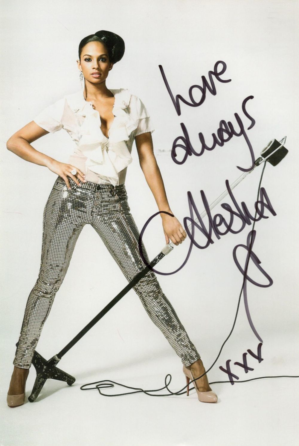 Lot 242: Alesha Dixon signed 12x8 colour photo. Dixon is...