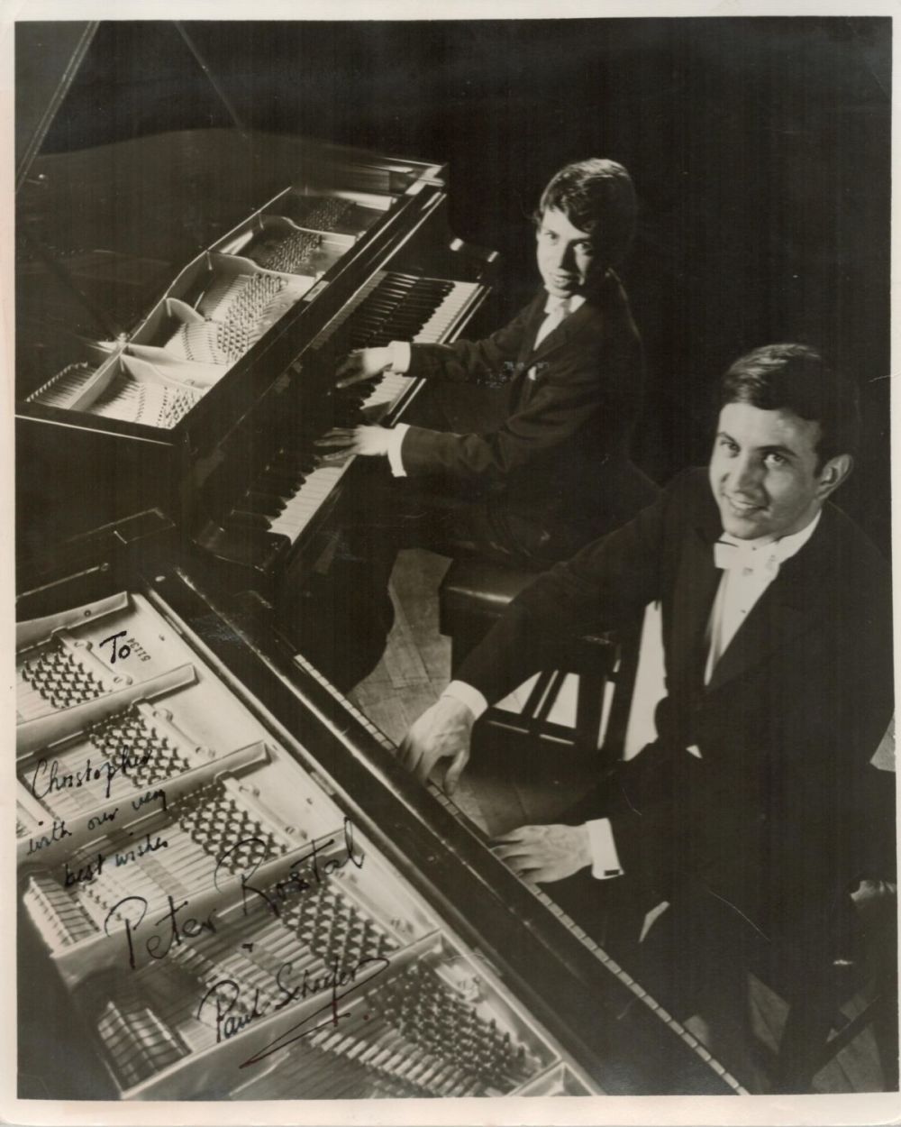 Lot 249: Paul Schaefer and Peter Rostal signed 10x8 black...