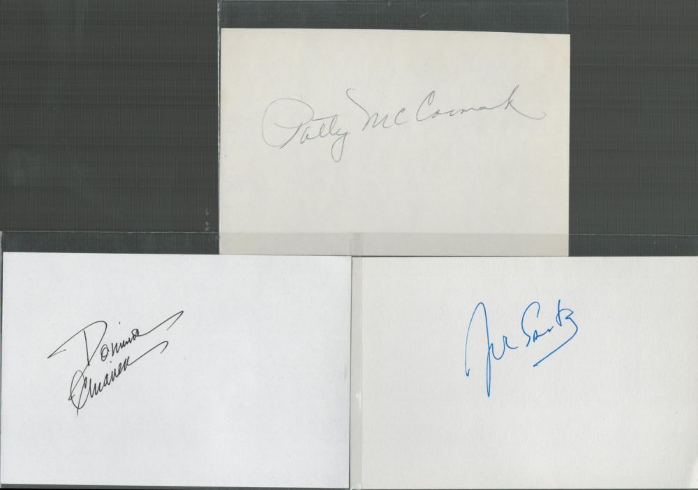 Lot 289: The Sopranos small collection of signed album pages....