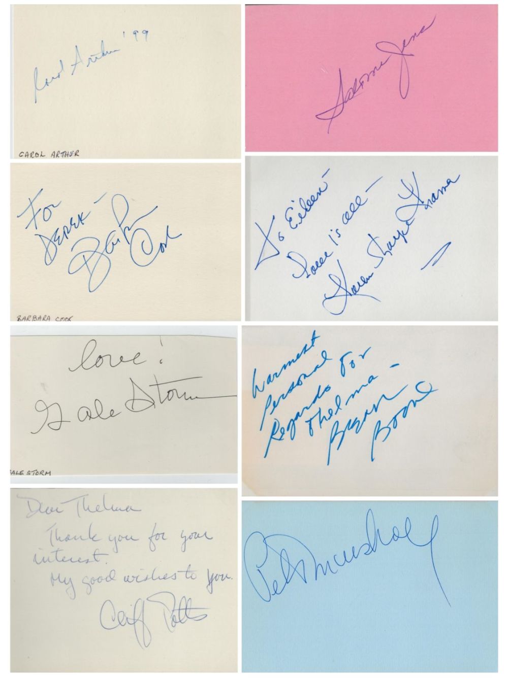 Lot 291: Vintage Hollywood stars collection of signed album pages....