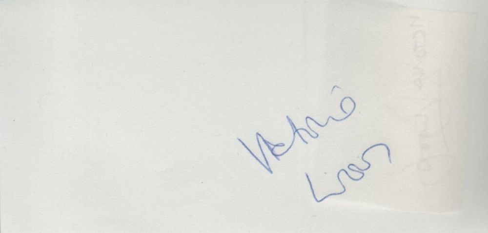 Lot 298: Victoria Wood signed 5x3 album page. Wood CBE...