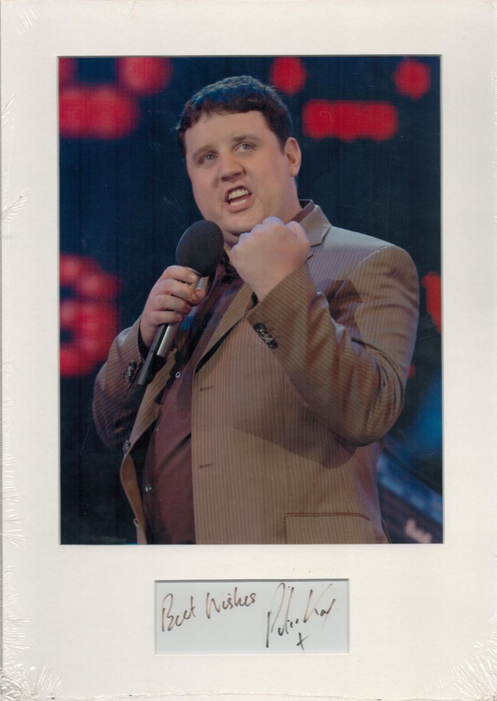 Lot 330: Comedian Peter Kay Signed Signature piece with Colour...
