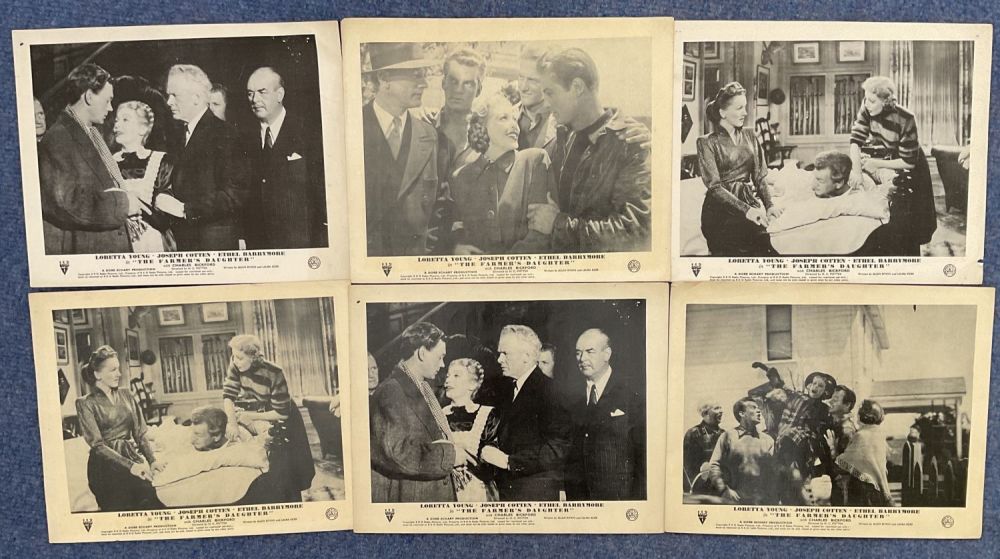Lot 341: Collection of 6 Vintage Lobbycards from The Farmers...