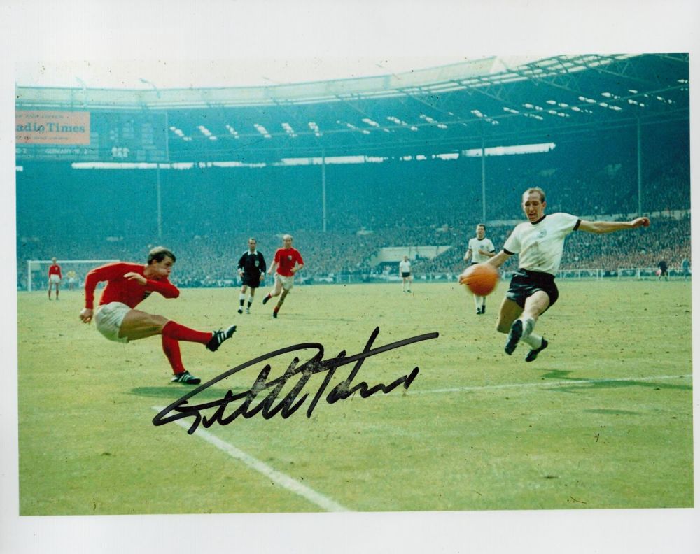 Lot 344: Football 1966 World Cup Hero Geoff Hurst signed...
