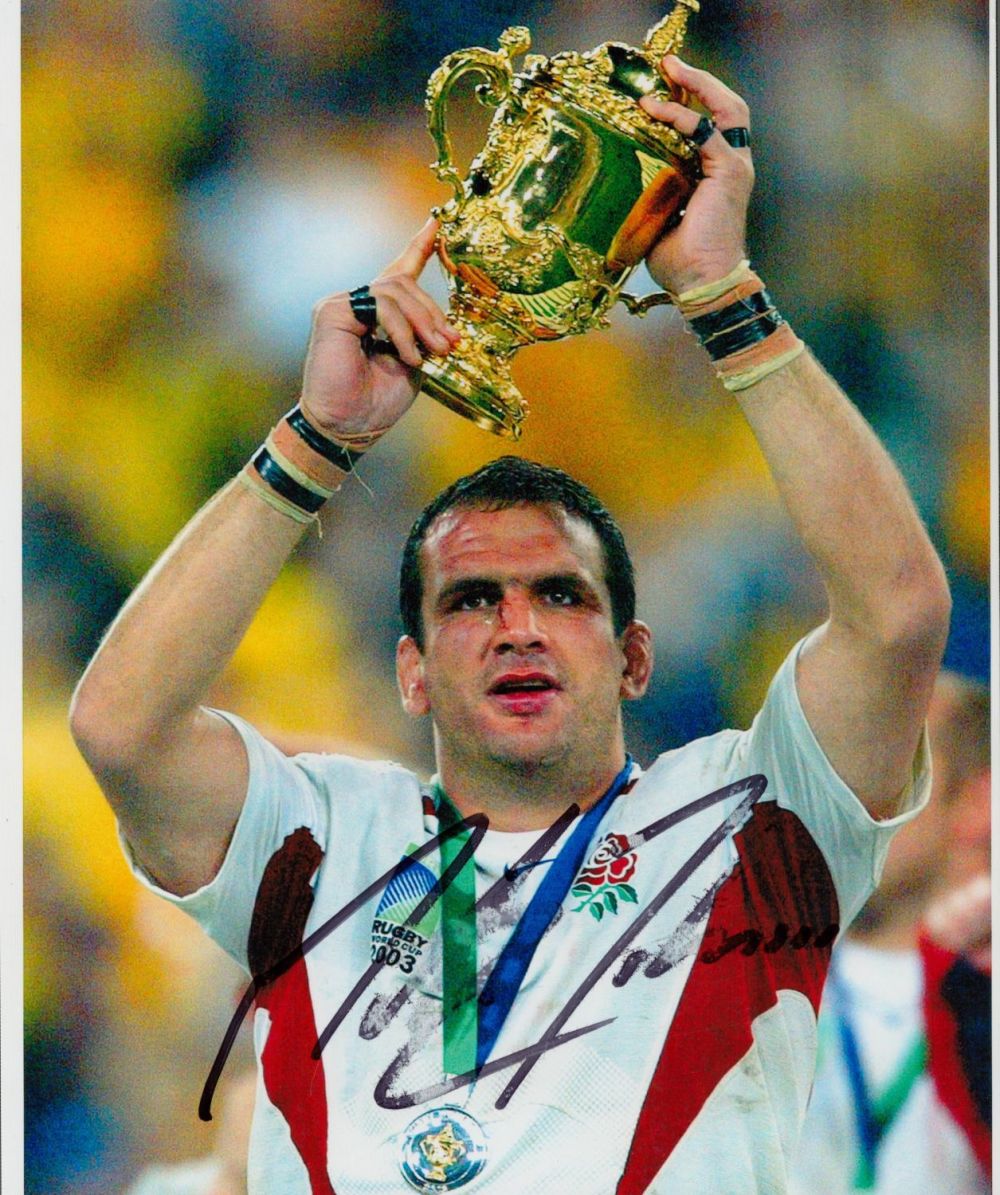 Lot 345: Rugby 2003 World Cup Winning Captain Martin Johnson...