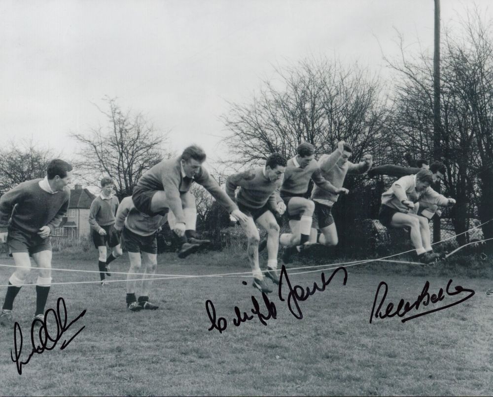Lot 347: Football THFC Peter Baker, Cliff Jones and Les...