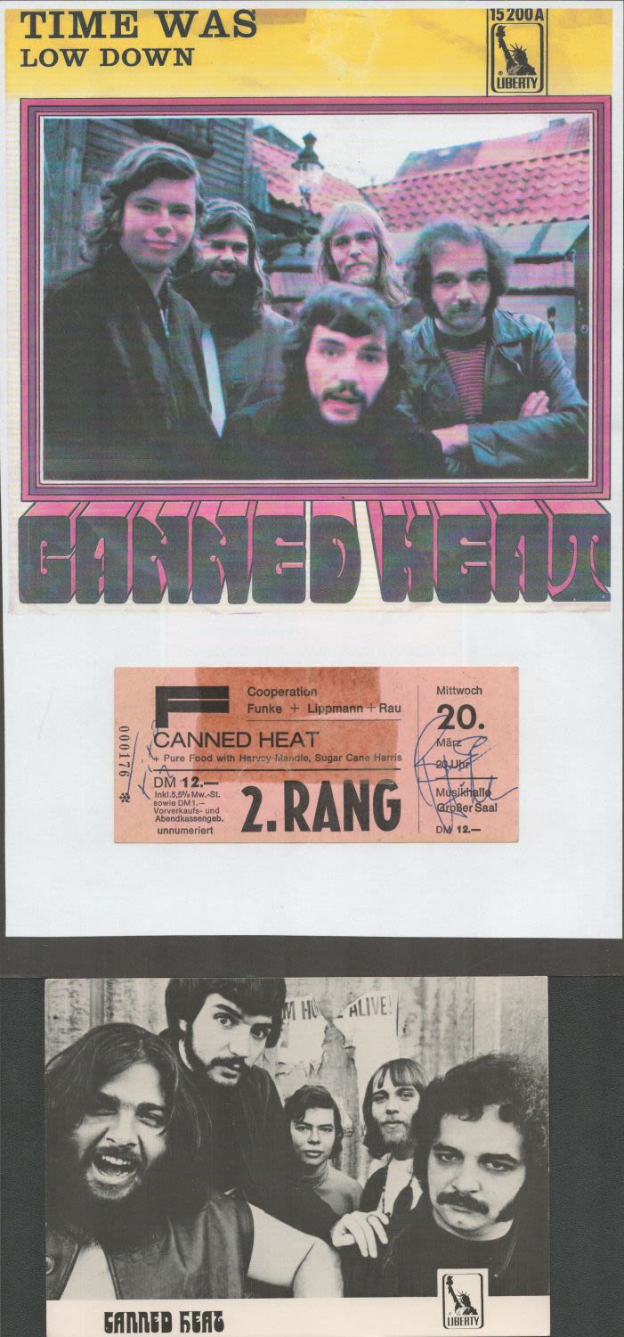 Lot 364: Bob Hite (Canned Heat) Signed Ticket Stub With...