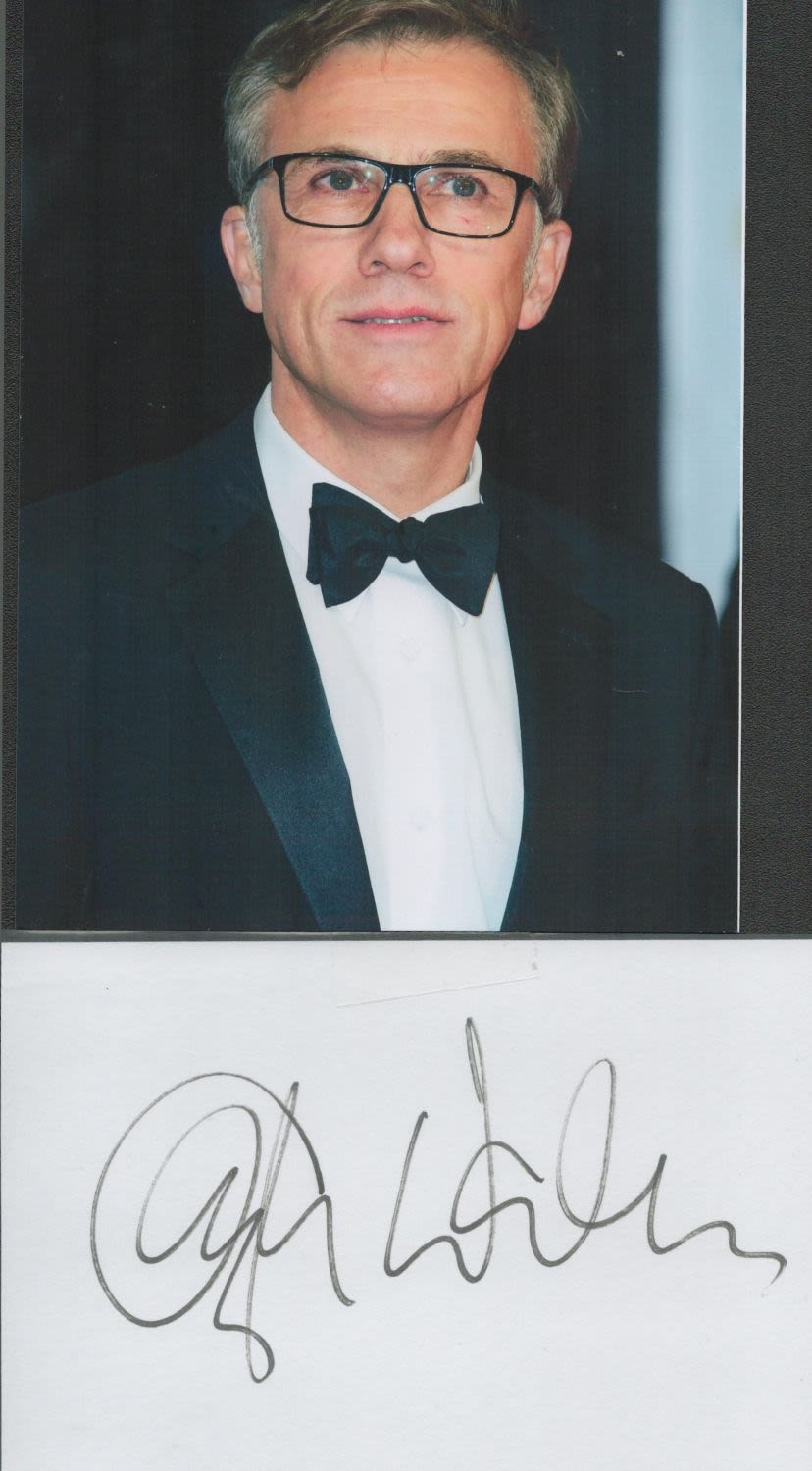 Lot 373: Austrian-German actor Christoph Waltz Signed White Signature Page...