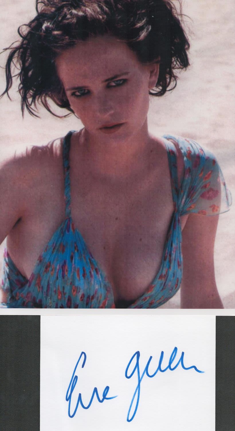 Lot 375: French actress and model Eva Green Signed Signature...