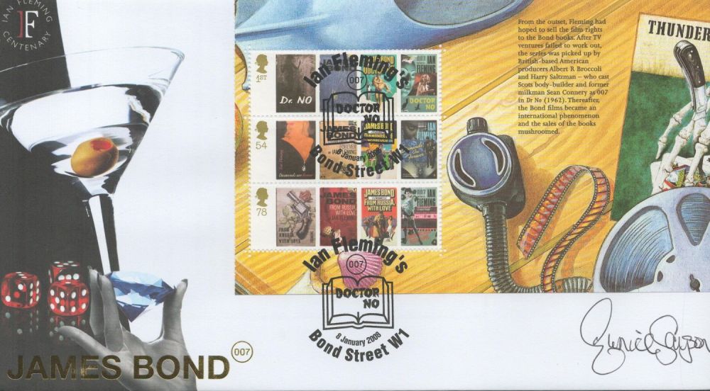 Lot 430: Eunice Gayson Signed James Bond First Day Cover....