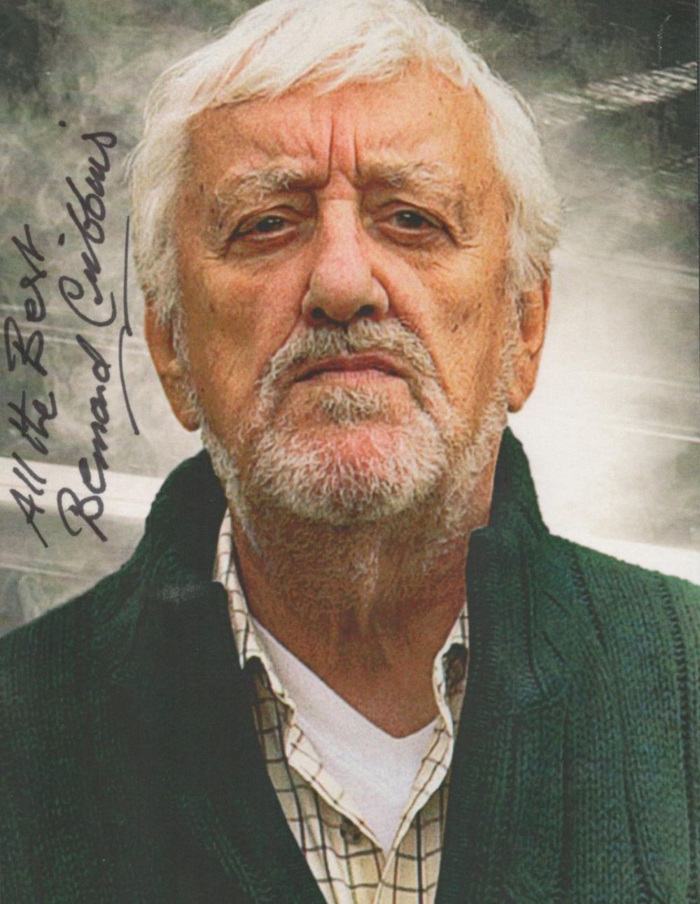 Lot 465: English Actor Bernard Cribbins Signed 6x4inch Colourised DR...