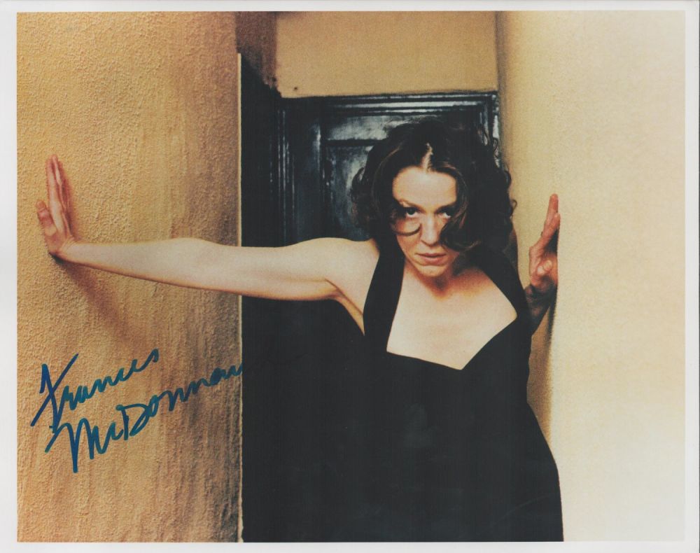 Lot 468: American Actor and Producer Frances McDormand Signed 10x8...