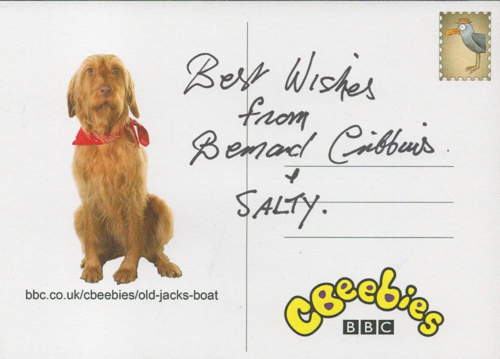 Lot 473: Bernard Cribbins and Salty Signed Cbeebies Old Jacks...