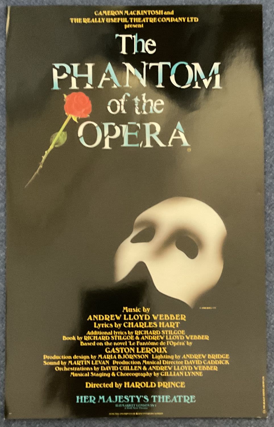 Lot 486: The Phantom Of The Opera Advertising Poster From...