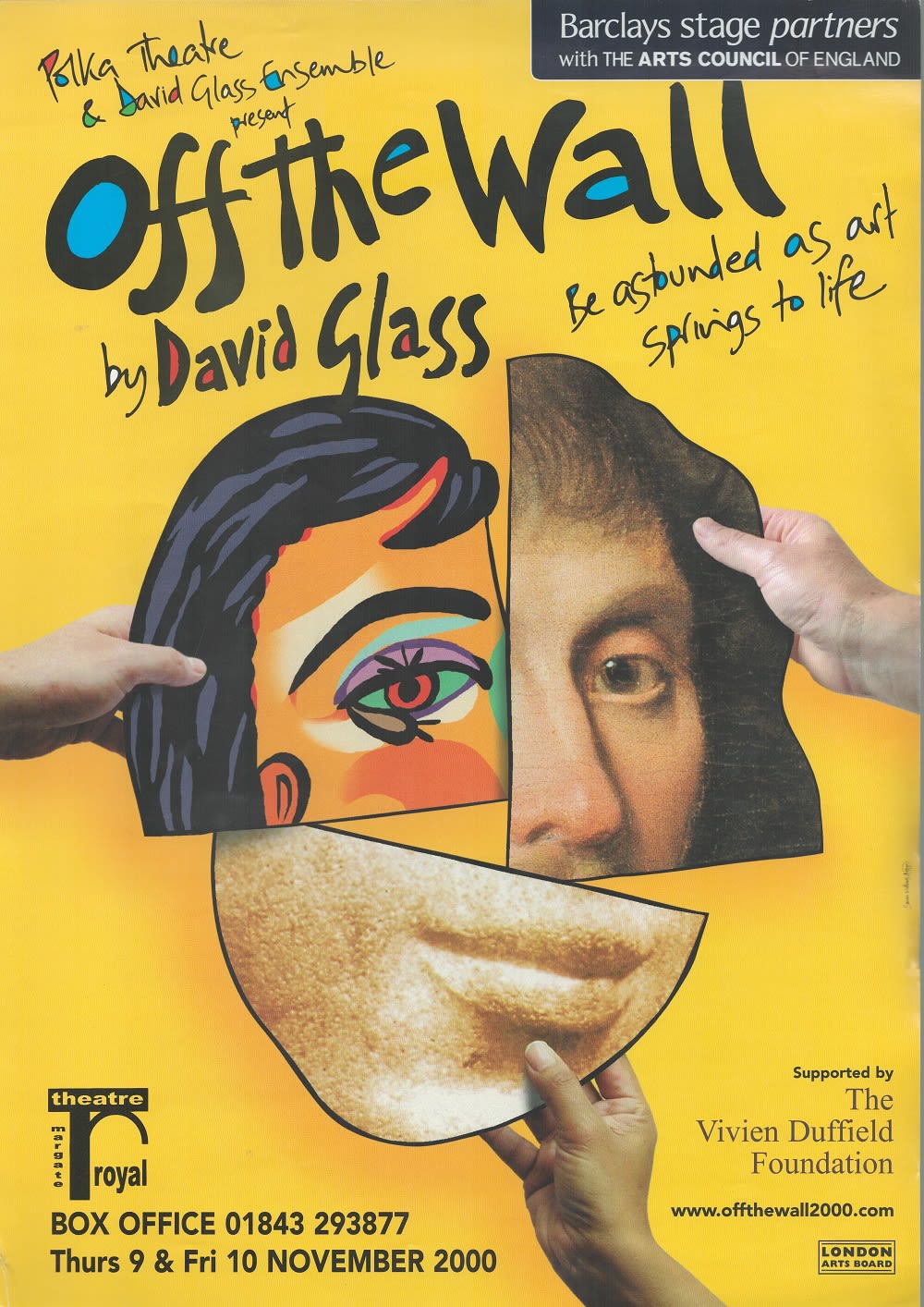 Lot 494: Off The Wall by David Glass Theatre Advertising...
