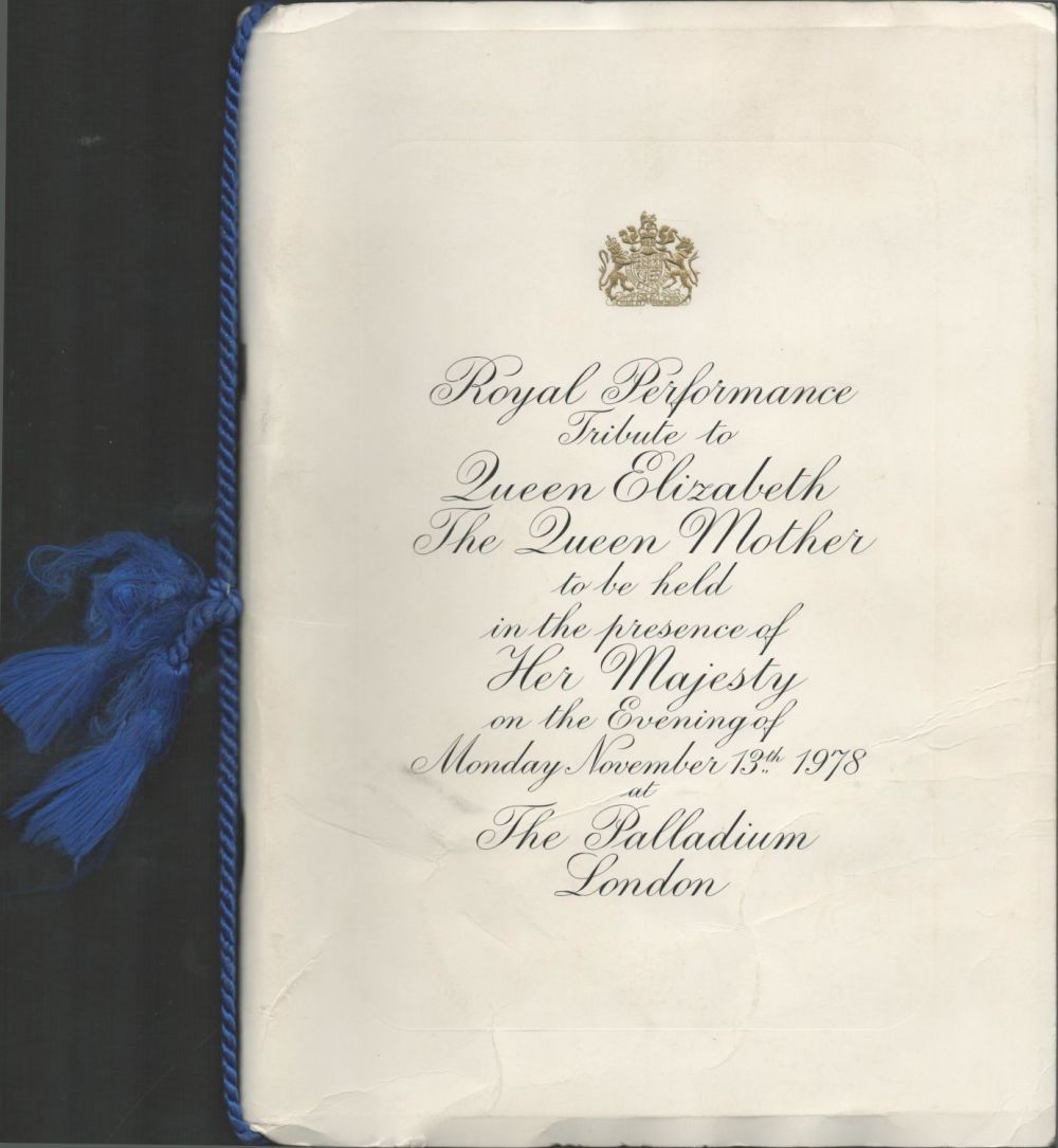 Lot 500: Royal Performance Tribute to QE The Queen Mother...