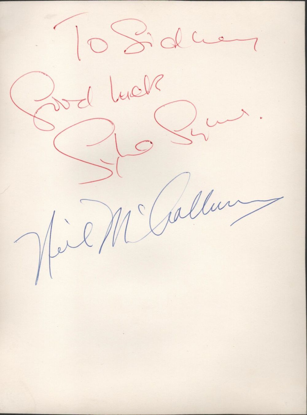 Lot 541: British - Canadian actor Neil McCallum and Sylvia...
