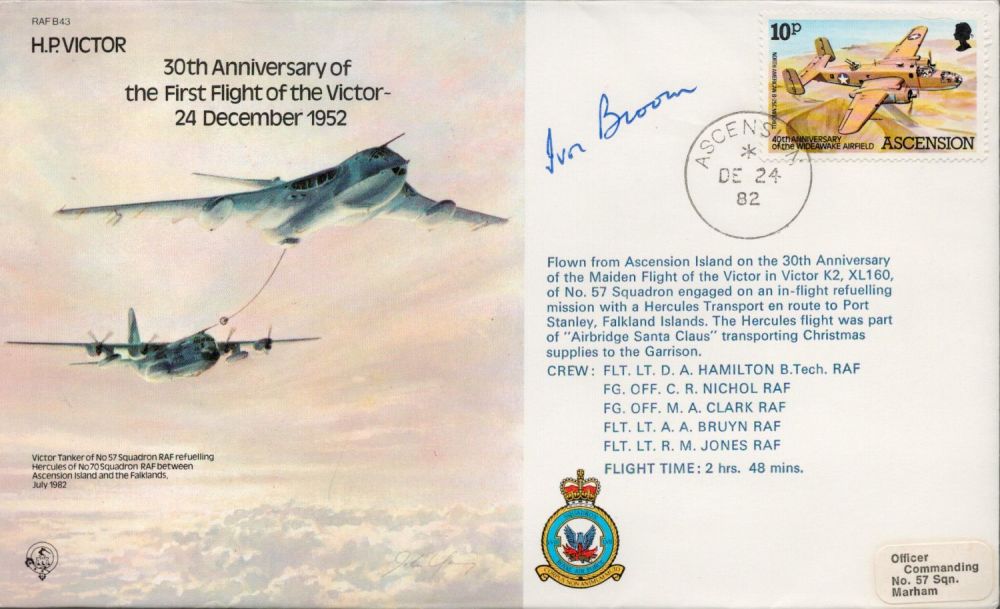 Lot 545: WW2 RAF Sir Ivor Bloom Signed 30th anniv...