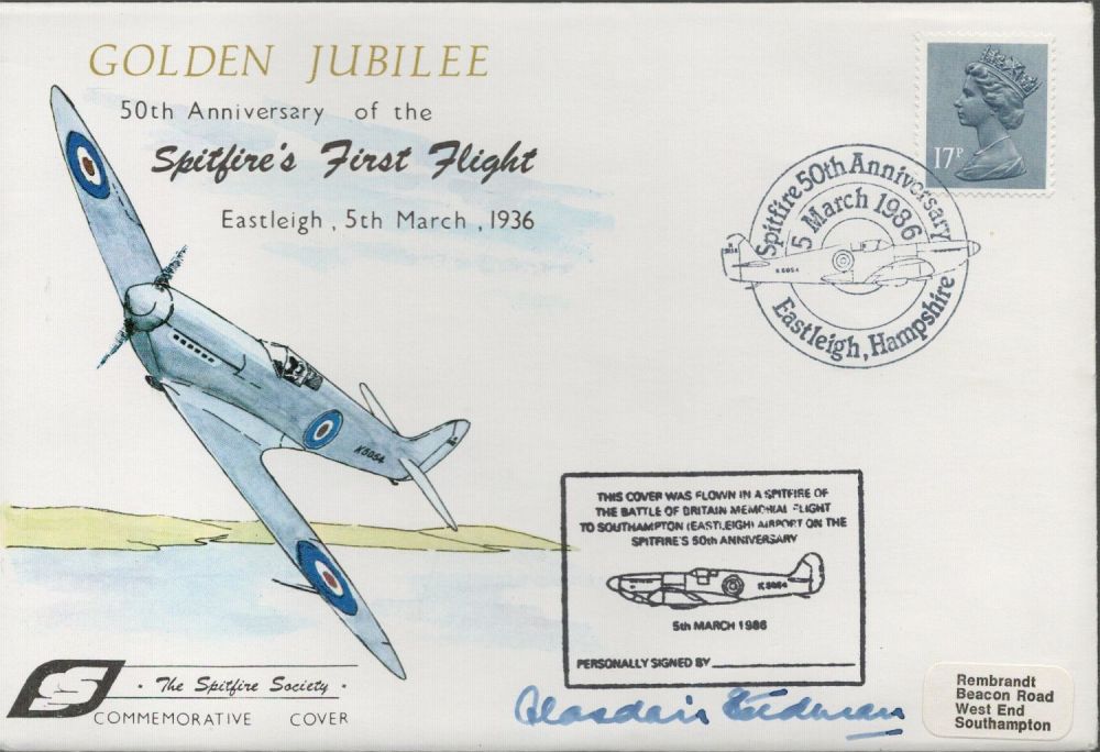 Lot 547: WW2 RAF Pilot Alasdair Steedman Signed Golden Jubilee...
