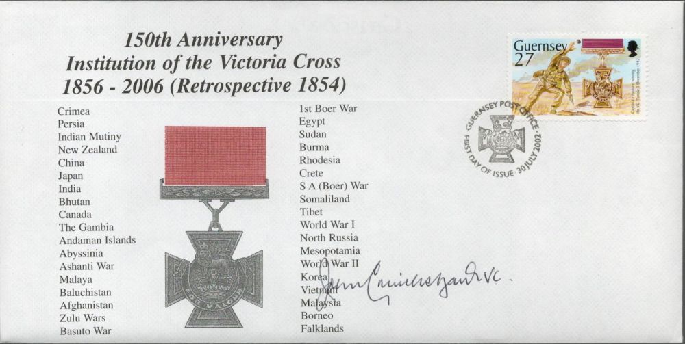 Lot 548: WW2 John Cruickshank VC Signed 150th Anniv Institution...