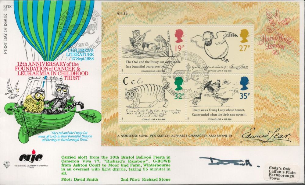 Lot 575: Pilot David Smith Signed 12th Anniv Foundation of...