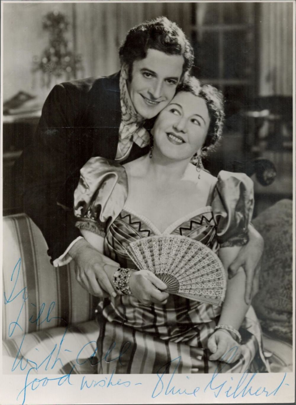 Lot 581: British Singer and Actress Olive Gilbert Signed 8x6...
