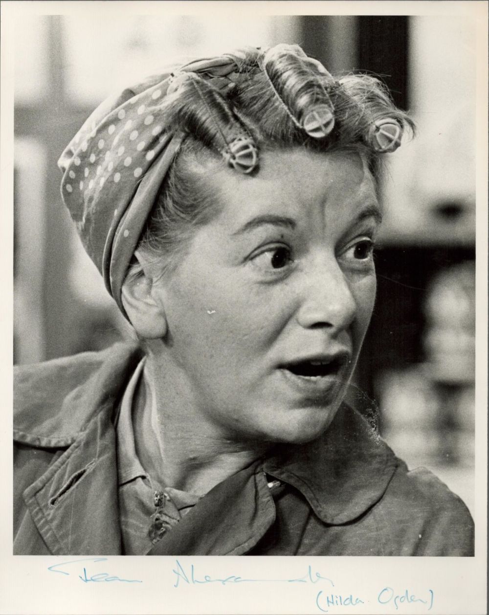 Lot 590: English Actress Jean Alexander Signed 10x8 inch Black...