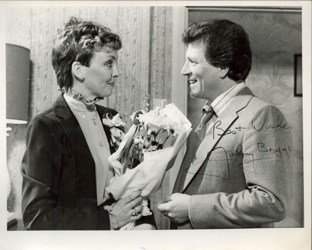 Lot 591: English Actor Johnny Briggs MBE Signed 10x8 inch...