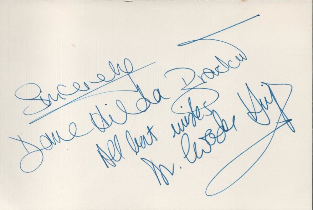 Lot 604: British Comedy Drag Actors Hinge and Bracket Signed...